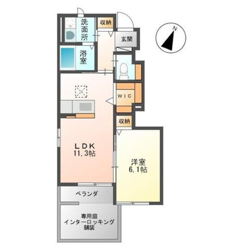 間取図 内房線/袖ケ浦駅 バス9分金田中島東下車:停歩5分 1階 築9年