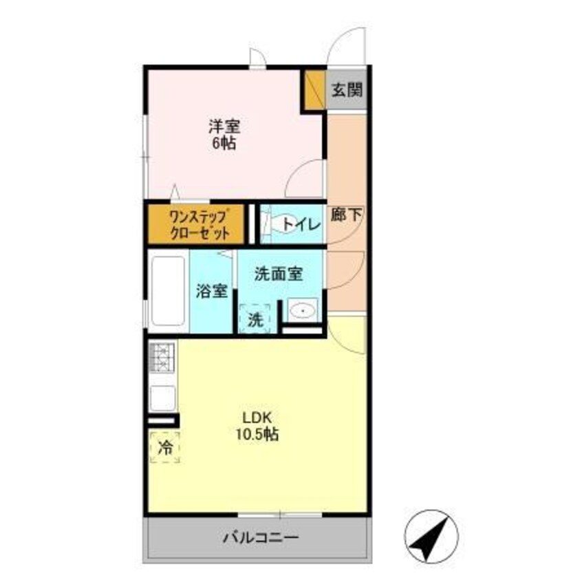 間取図 内房線/五井駅 徒歩8分 3階 築10年