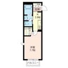 プルミエールA 1Kの間取り