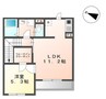 内房線/袖ケ浦駅 徒歩10分 2階 築9年 1LDKの間取り