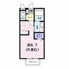 ヌウボーイナリ 1Kの間取り