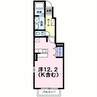 セゾンスプリングⅡ 1Kの間取り