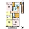 内房線/五井駅 徒歩8分 2階 築8年 2LDKの間取り