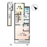 クレオール 1LDKの間取り