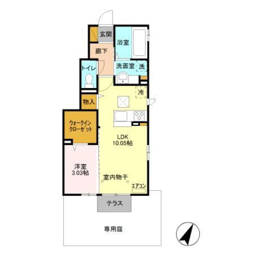 間取図 内房線/袖ケ浦駅 徒歩12分 1階 築6年