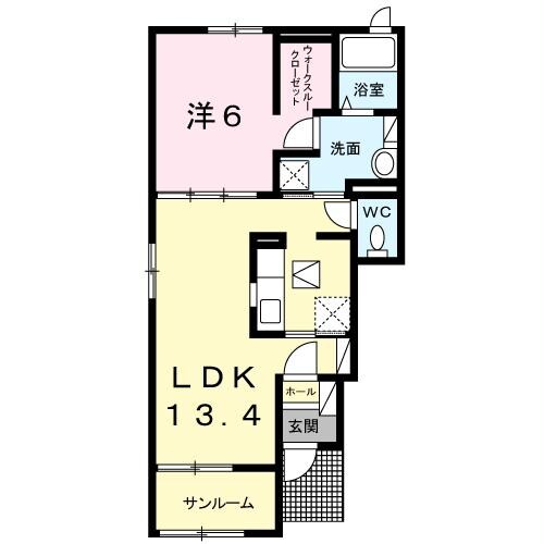 間取り図 グリシーヌ　(八幡)