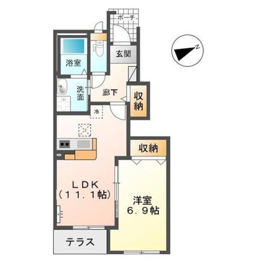 間取図 内房線/姉ケ崎駅 バス8分千種中学校入口下車:停歩3分 1階 築6年