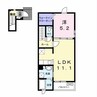 内房線/五井駅 バス:9分:停歩8分 2階 築7年 1LDKの間取り