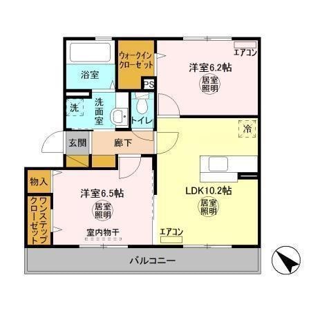 間取り図 カーサインテヴィラⅠ