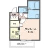 グランドミールE 1Rの間取り