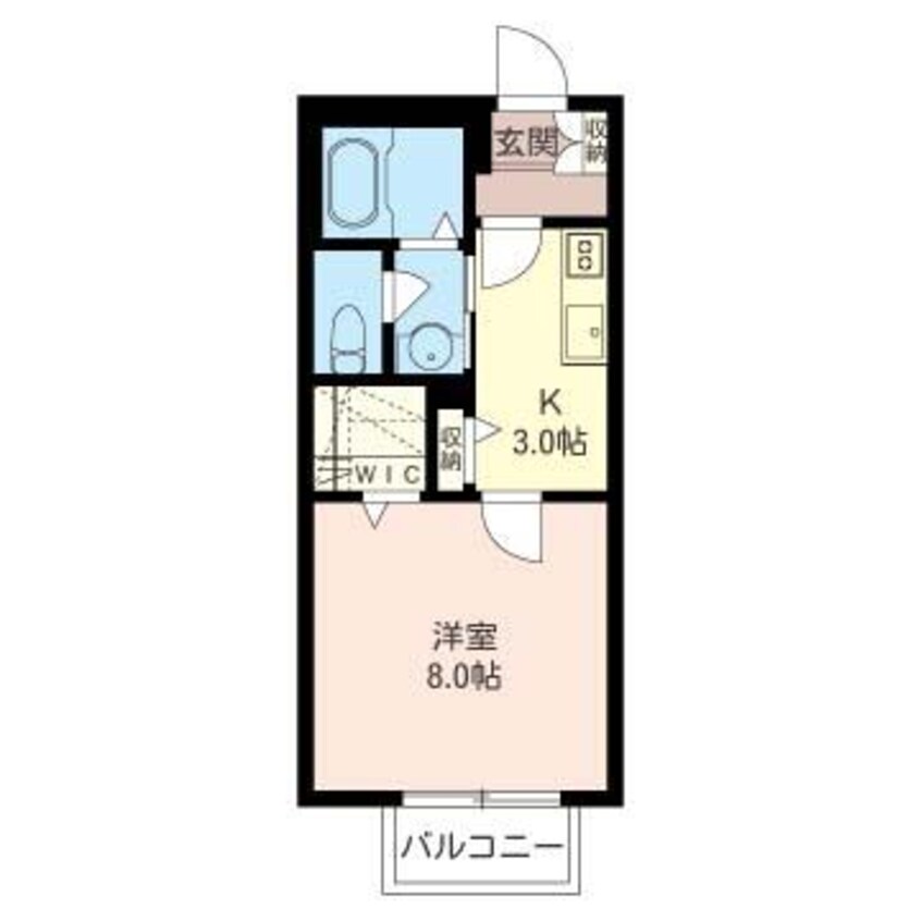 間取図 内房線/五井駅 徒歩10分 2階 築9年