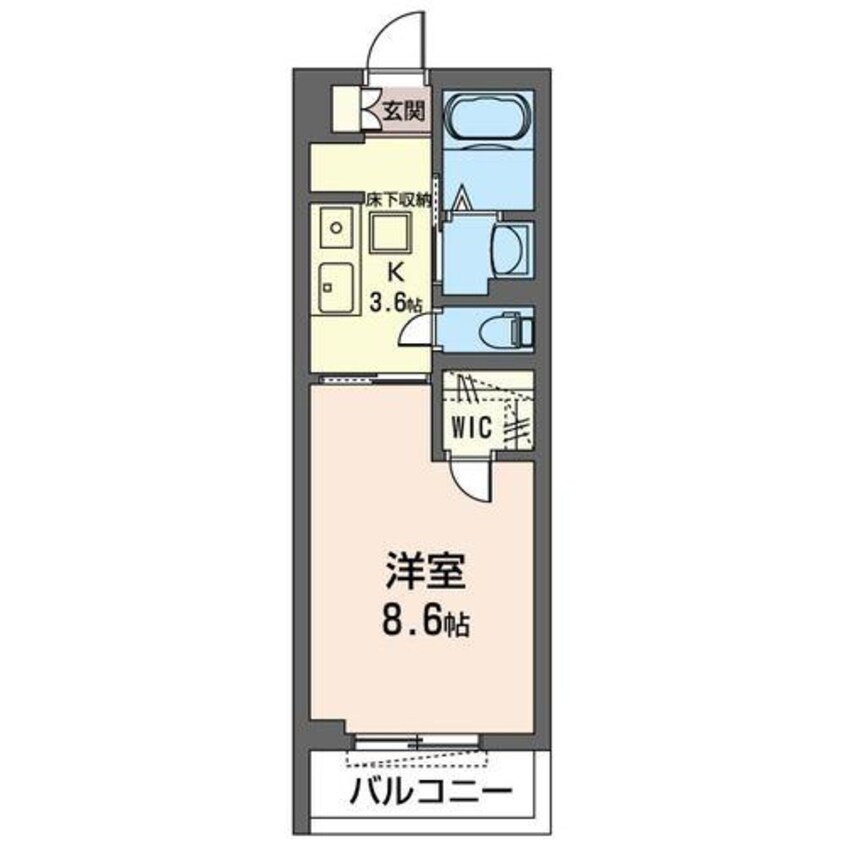 間取図 内房線/姉ケ崎駅 徒歩1分 3階 築4年