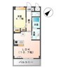 ポンデザール 1LDKの間取り