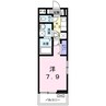 サンライズ中瀬 1Kの間取り