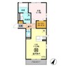 内房線/袖ケ浦駅 徒歩8分 2階 築8年 1LDKの間取り