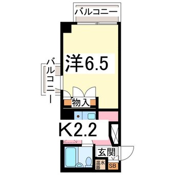 間取図 内房線/五井駅 徒歩2分 4階 築36年