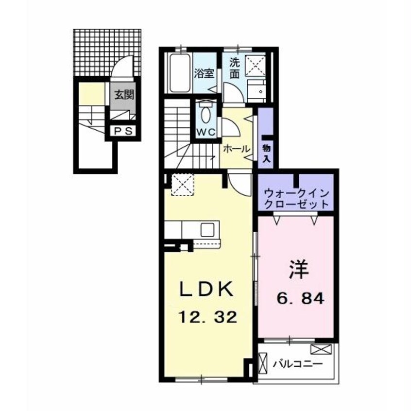 間取図 内房線/五井駅 徒歩21分 2階 築3年