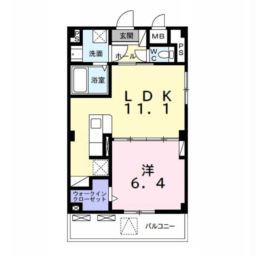 間取図 内房線/五井駅 バス12分ユニー市原店前下車:停歩4分 2階 築3年