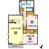 レインボーハウスA 2LDKの間取り