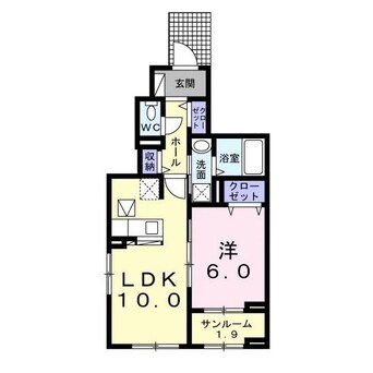 間取図 内房線/姉ケ崎駅 バス13分永藤下車:停歩1分 1階 築3年