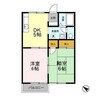 ジュネスシャトーⅢ 2DKの間取り
