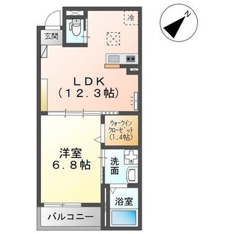 間取図 内房線/五井駅 徒歩4分 3階 築2年