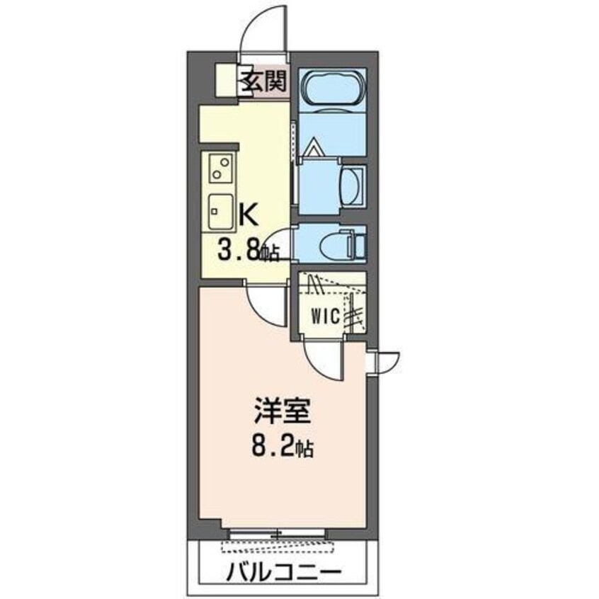 間取図 内房線/五井駅 徒歩8分 1階 築2年