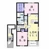 アーバンデュオⅡ 2LDKの間取り