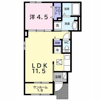 間取図 サンヴェール蔵波5