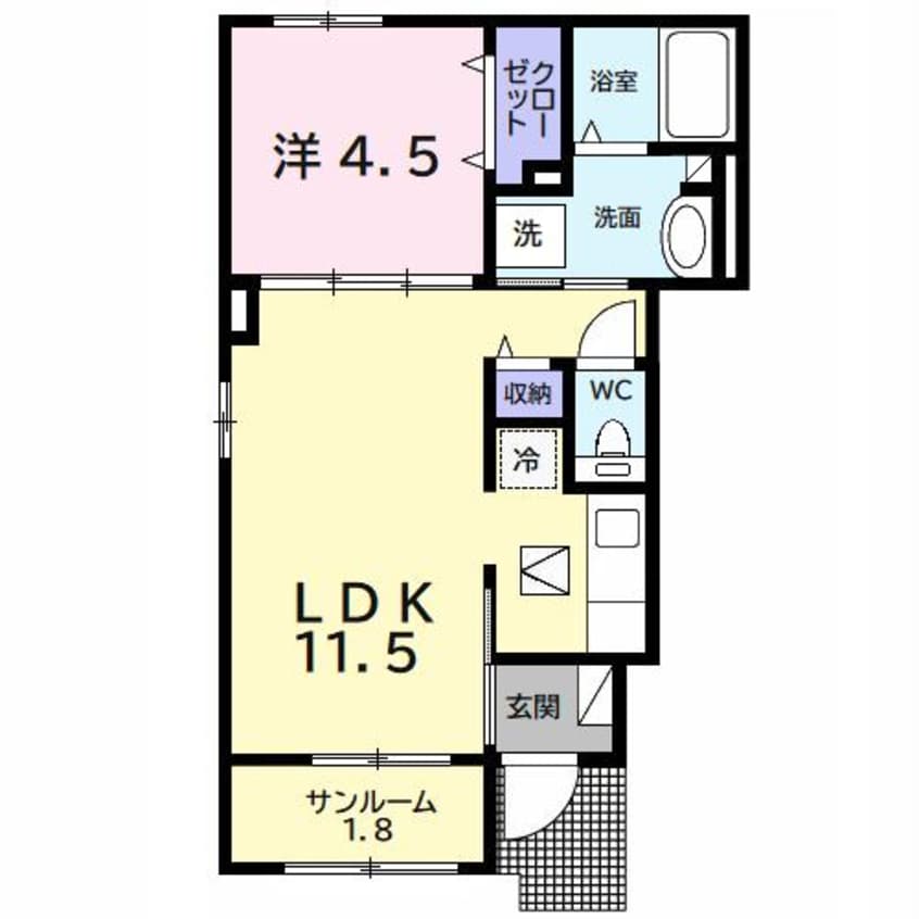間取図 サンヴェール蔵波5