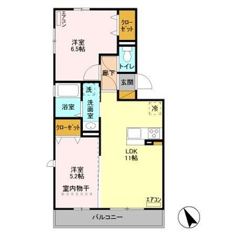 間取図 ベルメゾンちはら