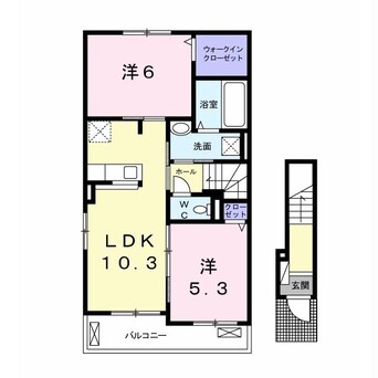 間取図 小湊鉄道/上総村上駅 徒歩21分 2階 築1年