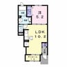 アルーシャI 1LDKの間取り