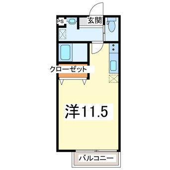 間取図 外房線/勝浦駅 車移動　6分2.6km 1階 築19年