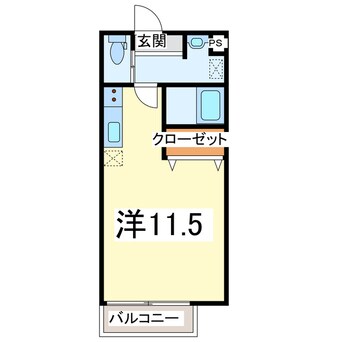 間取図 外房線/勝浦駅 車移動　6分2.6km 2階 築19年