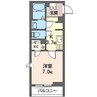 TSガーデン 1Kの間取り