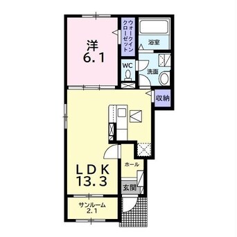 間取図 内房線/姉ケ崎駅 徒歩17分 1階 築1年