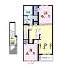 内房線/姉ケ崎駅 徒歩17分 2階 築浅 2LDKの間取り