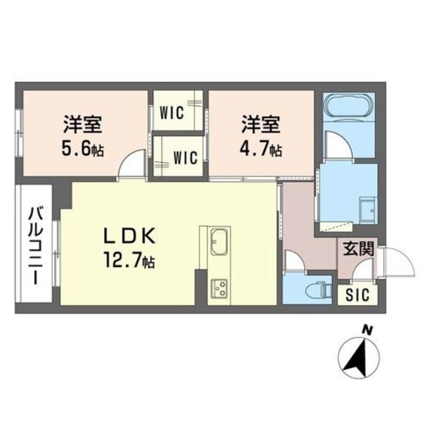 間取図 内房線/姉ケ崎駅 徒歩9分 3階 1年未満