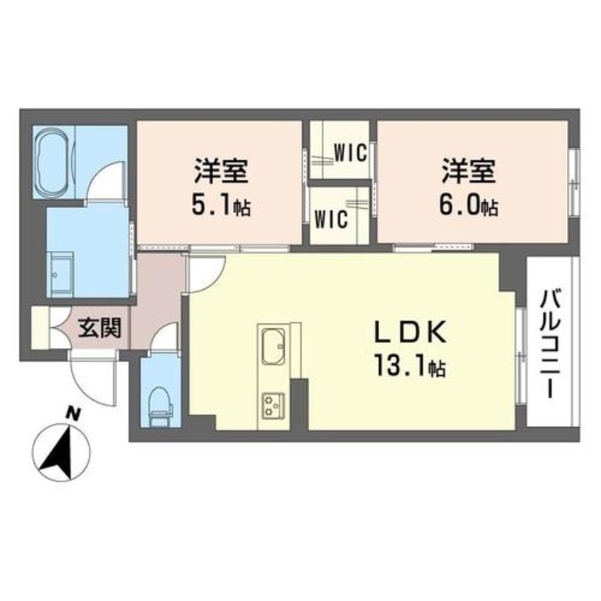 間取図 内房線/姉ケ崎駅 徒歩9分 2階 1年未満