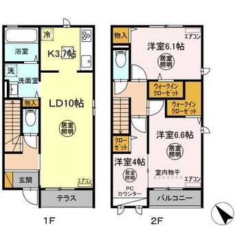 間取図 内房線/八幡宿駅 徒歩21分 1-2階 1年未満