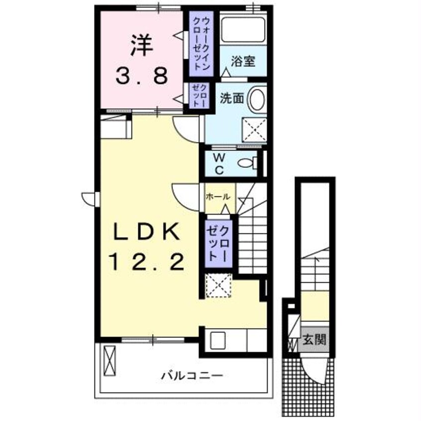 間取図 内房線/八幡宿駅 徒歩7分 2階 1年未満