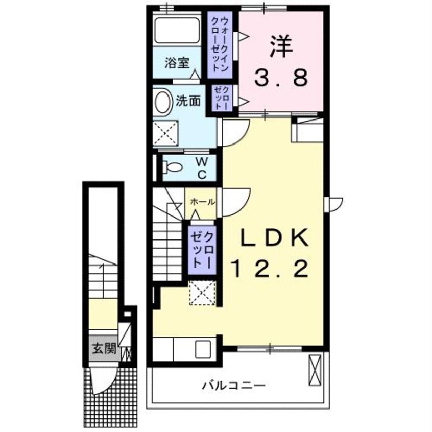 間取図 内房線/八幡宿駅 徒歩7分 2階 1年未満