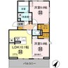 内房線/五井駅 徒歩15分 3階 1年未満 2LDKの間取り