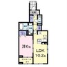 サンリットヒル 1LDKの間取り