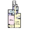 サンリットヒル 1LDKの間取り