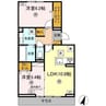 セブンコート 2LDKの間取り