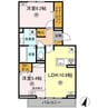 セブンコート 2LDKの間取り