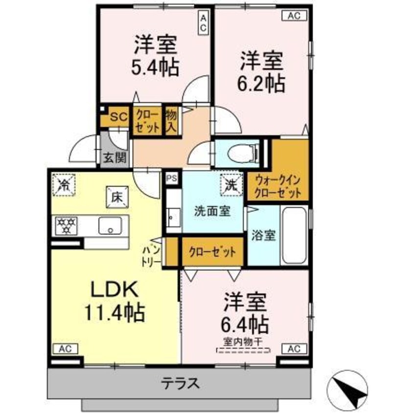 間取図 シャイングレイス