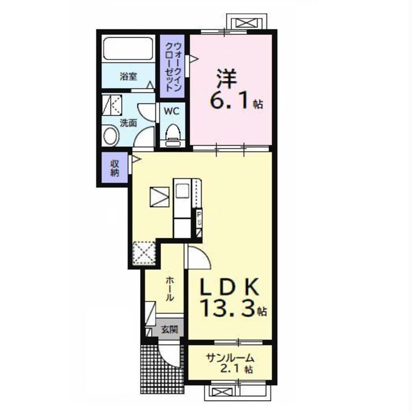 間取図 プランドールA（君塚）